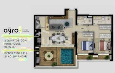 Imagem 2: Gyro Ricardo Paranhos - Apartamento 2 quartos, sendo 1 suíte