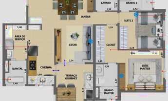 Imagem 3: Apartamento na Vila Ema, Com 87m2. com 2 suítes. 2 Vagas. Preparado para o Futuro!