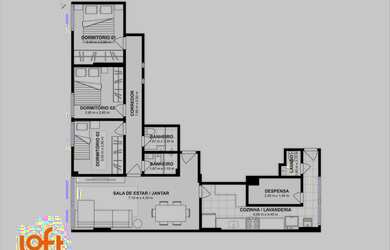 Imagem 7: Apartamento para venda com 96 metros quadrados com 3 quartos em Copacabana - Rio de Janeir