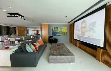 Imagem 3: Praia da Barra apartamento frontal mar com 3 dormitórios para alugar, 393 m² por R$ 60.000