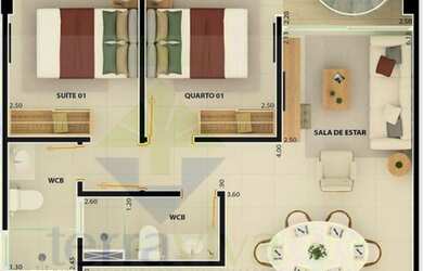 Imagem 6: Apartamento para Venda em João Pessoa, Jardim Oceania, 2 dormitórios, 1 suíte, 2 banheiros