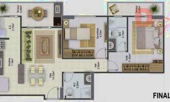 Imagem 6: Apartamento com 2 dormitórios à venda, 73 m² por R$ 338.000,00 - Aviação - Praia Grande/SP