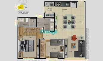 Imagem 4: APARTAMENTO 02 QUARTOS 02 VGS MANACÁS BELO HORIZONTE - MG