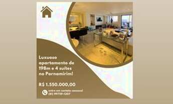 Imagem: Luxuoso apartamento de 198m e 4 suítes