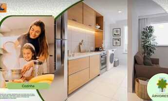 Imagem 4: Apartamento para venda possui 41 metros, sendo dois quartos e área de lazer completa