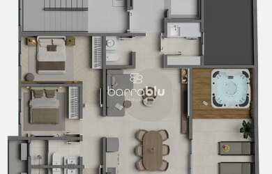 Imagem 7: Apartamento 3 quartos (1 suíte) 250 metros do mar - Merlot Residencial - Itajuba / SC