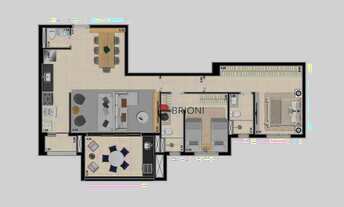 Imagem 3: Edifício Liniee, apartamentos e coberturas, 3 suítes, Jardim Olhos D'água em Ribeirão