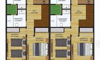 Imagem 4: Casa 3 quartos com suíte, sala 2 ambientes com lavabo e integrada à cozinha. Área gourmet