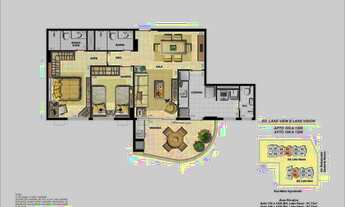 Imagem: Rio2 Front Lake - Sol manhã com vista lagoa