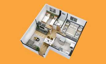 Imagem 2: Alugo apartamento 2 quartos condomínio fechado com piscina e lazer completo