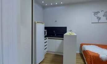 Imagem 6: Kitnet mobiliada para aluguel tem 20 metros quadrados com 1 quarto