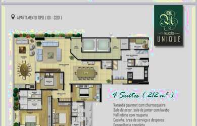 Imagem 3: UNIQUE empreendimento fantástico no caminho das árvores, 212 m2 e 4 quartos/suítes