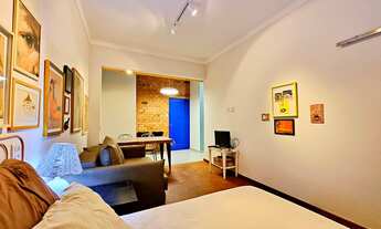 Imagem 4: Studio para Locação 40m² Mobiliado Meia Quadra da Praia Ponta da Praia