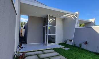 Imagem 2: Espetacular Casa Plana No Eusébio, Porcelanato, Varanda Gourmet, 3 Quartos, Quintal Gigant