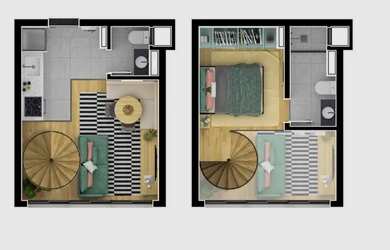 Imagem 7: APARTAMENTO com 1 dormitório à venda por R$ 363.900,00 no bairro Água Verde - CURITIBA / P