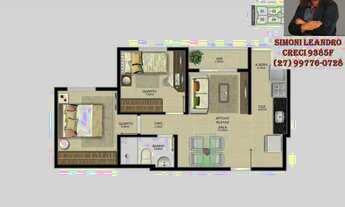 Imagem 4: SCL (&05) ** Piscinas, Aptº 2Qtos em Jacaraipe - Serra