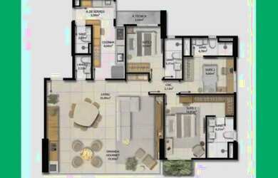 Imagem 7: APARTAMENTO 4/4 COM 2 SUÍTES, VARANDA E 2 VAGAS NO HORTO FLORESTAL