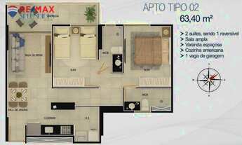 Imagem 6: LANÇAMENTO: Apto com 2 dormitórios à venda, 63 m² a partir de R$ 366.409 - Manaíra - João