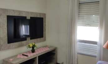 Imagem 5: Apartamento de 2 dormitórios mobiliado, abriu um dos dormitórios para a sala