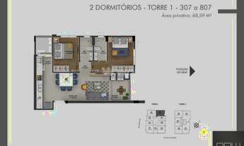 Imagem 2: 2 DORM - SUÍTE - VAGA - HOBBY BOX