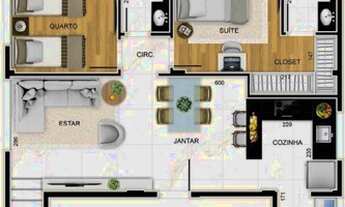 Imagem: Cobertura de 131,28 m2 em Belo Horizonte