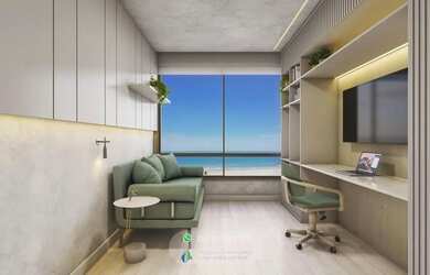 Imagem 2: APARTAMENTO VISTA MAR NASCENTE 113m²/132m² 3 SUÍTES 2 GARAGENS INFRA VENDE JAGUARIBE