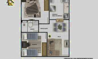 Imagem 4: DL Fontana Di Terni/Apartamentos de 2 quartos no Cambeba/Elevador/Entrada Facilitada