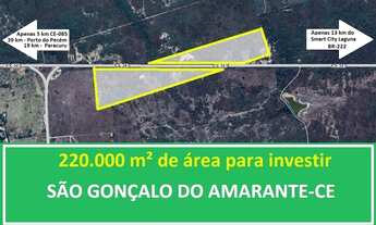 Imagem 2: Lote/Terreno para venda possui 220000 metros quadrados em Zona Rural - Paracuru - CE