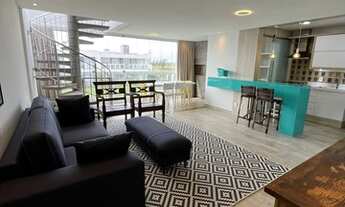 Imagem 3: Cobertura 2D mobiliada e decorada no Rossi Atlântida