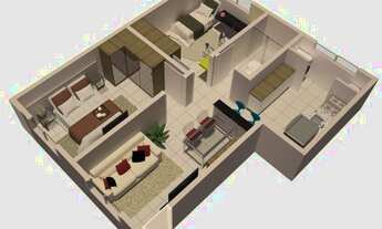 Imagem 2: Apartamento para Venda em Suzano, Jardim Casa Branca, 2 dormitórios, 1 banheiro, 1 vaga