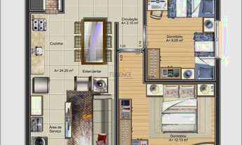 Imagem 2: Apartamento à venda, 2 quartos, 1 vaga, Navegantes - Carlos Barbosa/RS