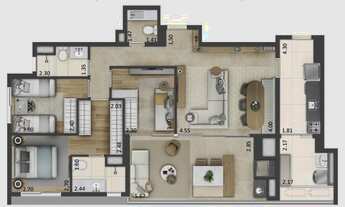 Imagem 7: Apartamento novo com 4 quartos em Brooklin Novo - São Paulo - SP