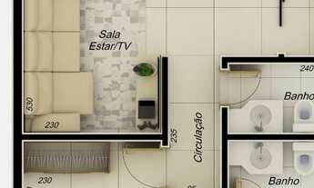 Imagem 7: Apartamento para venda com 66 metros quadrados com 2 quartos em Santa Mônica - Uberlândia