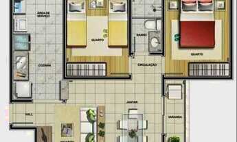 Imagem 3: Nova Parnamirim - Av. Abel Cabral - 2 Quartos 1 suíte - Aceita Financiamento