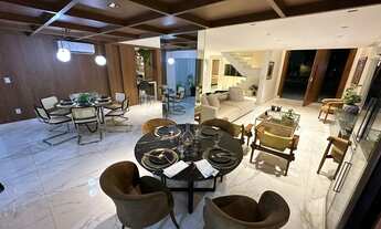 Imagem 6: Casa Luxuosa de 4 Suítes com móveis projetados em toda a sala // Acabamento Fino