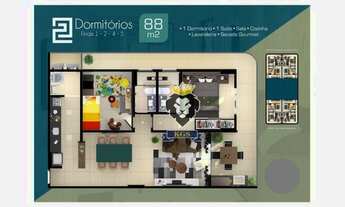 Imagem 4: Oportunidade apartamento com 2 dormitórios à venda, 88 m² por R$ 561.669 - Cidade Ocian
