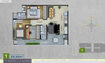 Imagem 4: Apartamento 3 dormitórios para Venda em Itajaí / SC no bairro Bairro São João