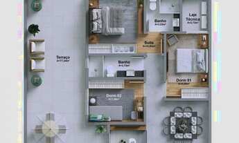 Imagem 3: Apartamento 2 dormitórios para Venda em Itajaí / SC no bairro Centro