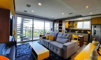 Imagem: Cobertura totalmente mobiliada e decorada