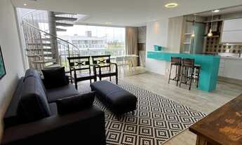 Imagem 6: Cobertura 2D mobiliada e decorada no Rossi Atlântida