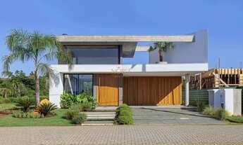 Imagem: Casa de condominio com concreto aparente