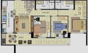 Imagem 6: Smart Residence Downtown- 89m2 - 03 Quartos - 02 Vagas