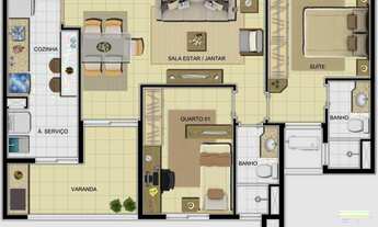 Imagem 6: Apartamento de 3 quartos no Parque das Laranjeiras com entrada parcelada