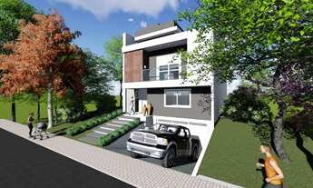 Imagem 2: Casa Sobrado à venda com 4 quartos sendo 2 suítes, 4 vagas de garagem, 233m2 privativos, e