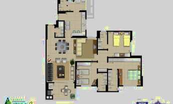 Imagem 3: Edificio Pantanal 02, 134m², 02 vagas andar alto de frente ao shopping pantanal