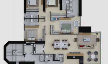 Imagem 3: Amplo e Luxuoso apto com Lazer completo! Próximo Rua 2.000