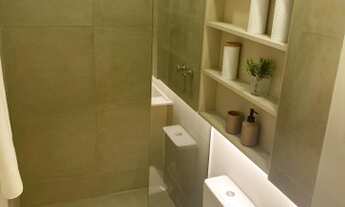 Imagem 5: Bingen, empreendimento partir de 230 mil, na planta, possui 52 metros quadrados com 2 quar