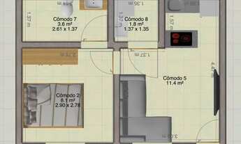 Imagem: Kitinete Flat Apartamento Loft