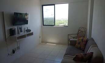 Imagem 6: Apartamento no Sítio São Jorge, quarto e sala mobiliado. Edifício Racine