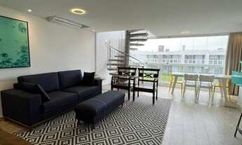 Imagem 4: Cobertura 2D mobiliada e decorada no Rossi Atlântida